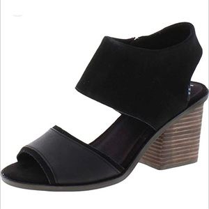 TOMS Majorca Block Heel Sandals size 12 * see notes width